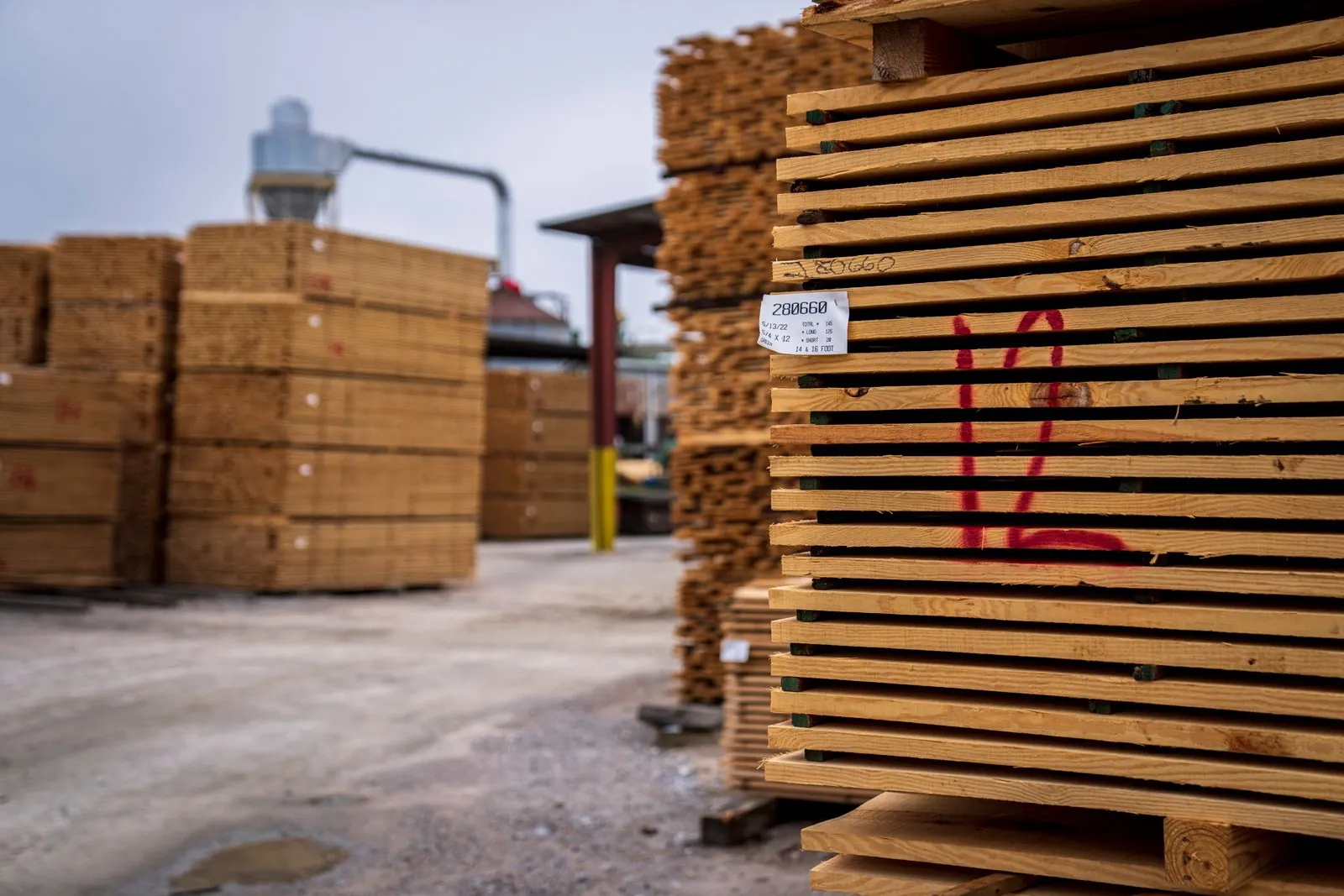 Panel warehouse yard